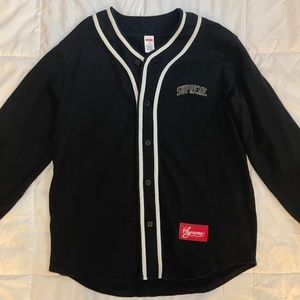 Supreme blocked baseball cardigan